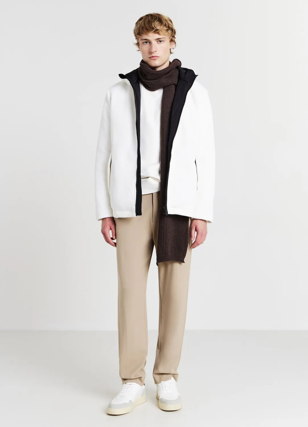 Calliope blouson matelassé à capuche homme zippé