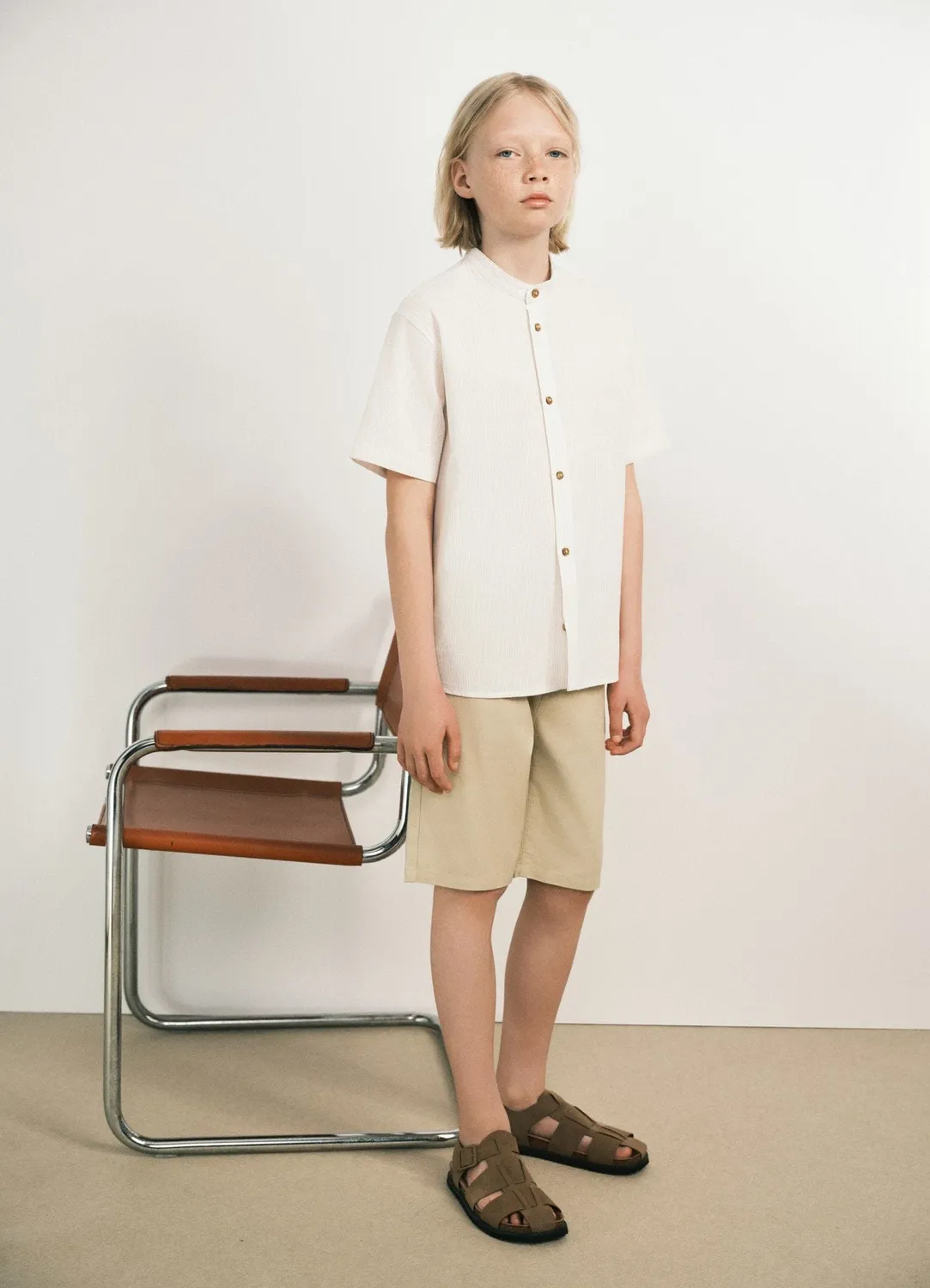 Calliope short chino garçon uni poches