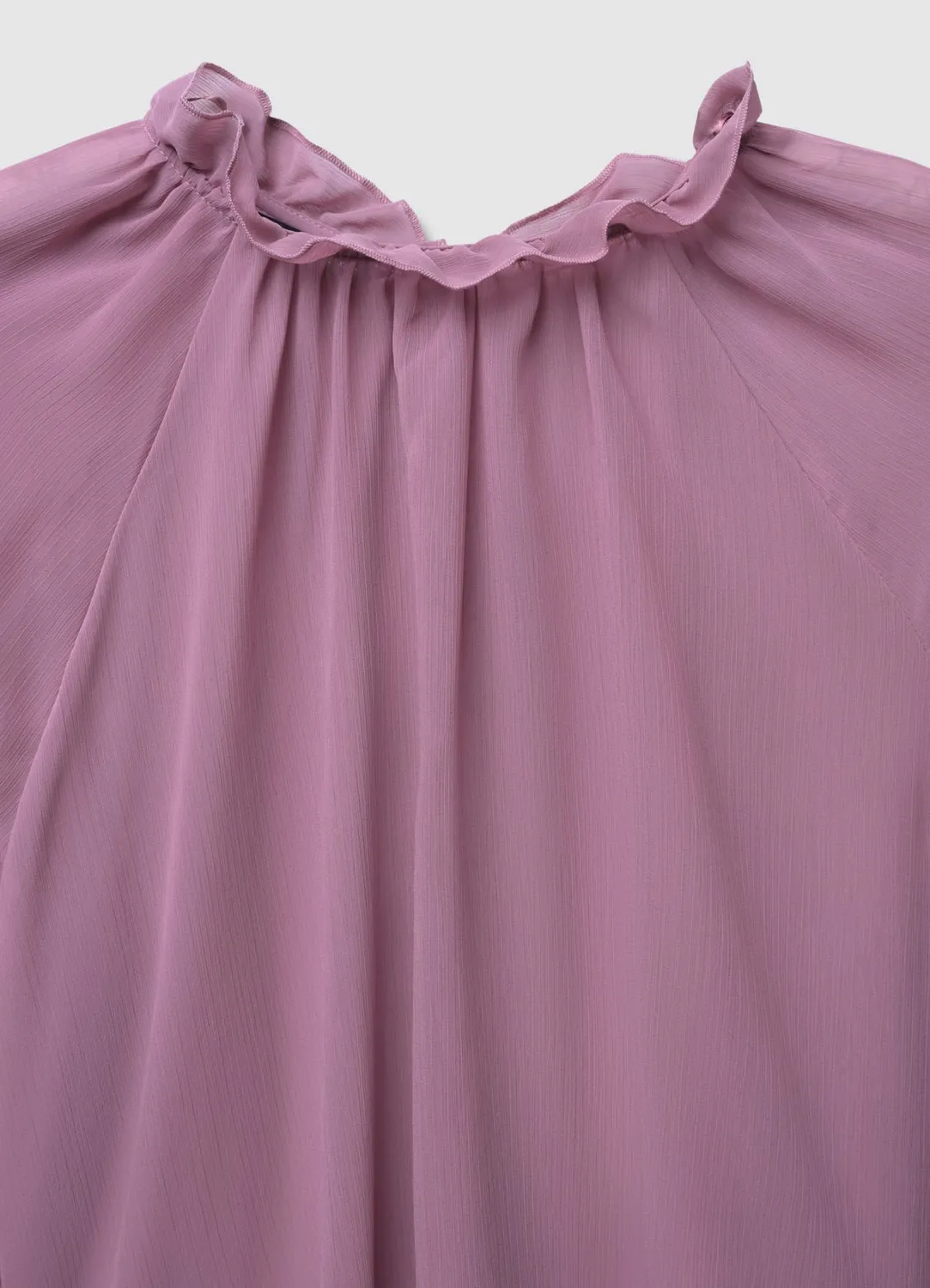 Calliope blouse femme unie manches à volants