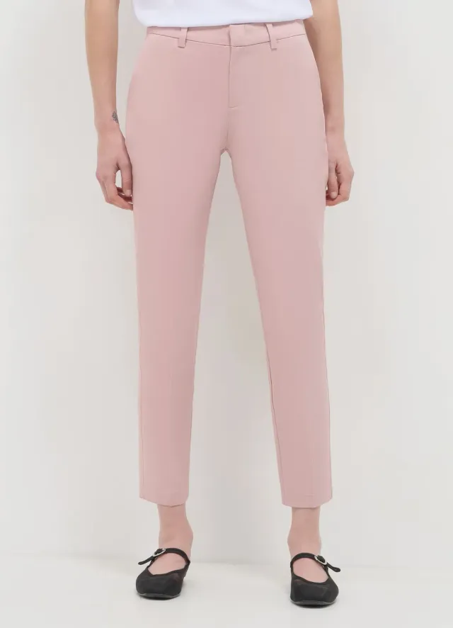 Calliope rasatello pantalon coton coupe regular