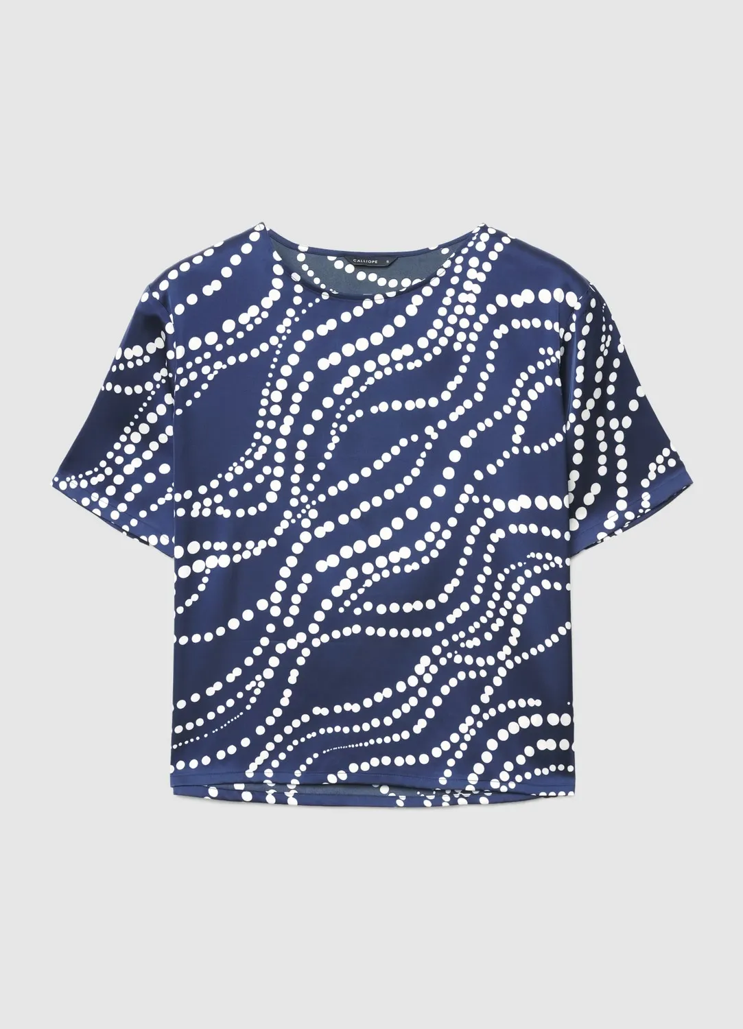 Calliope t-shirt satin femme imprimé géométrique