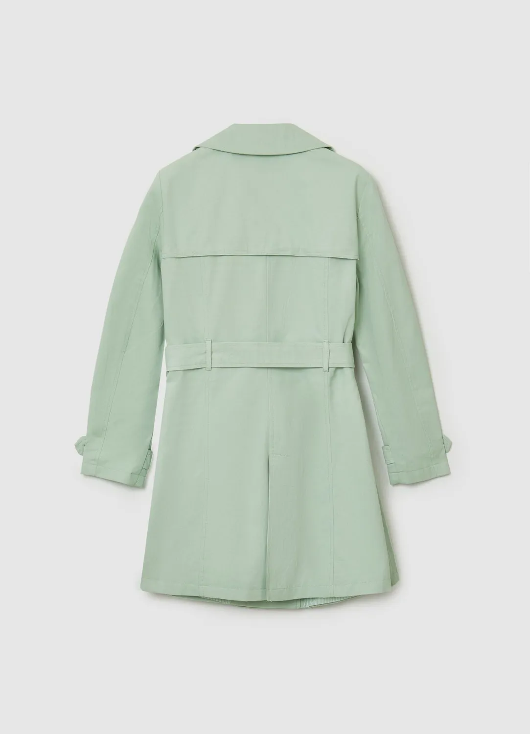 Calliope trench femme coton uni ceinturé