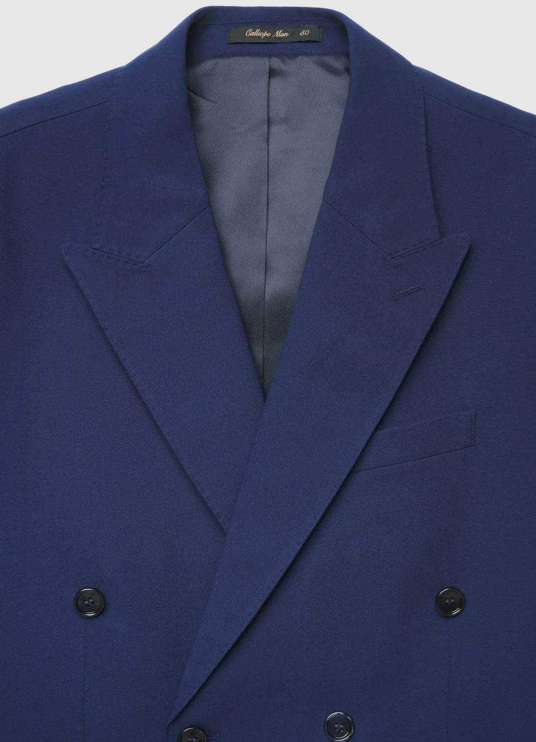 Calliope blazer homme croisé uni coupe droite