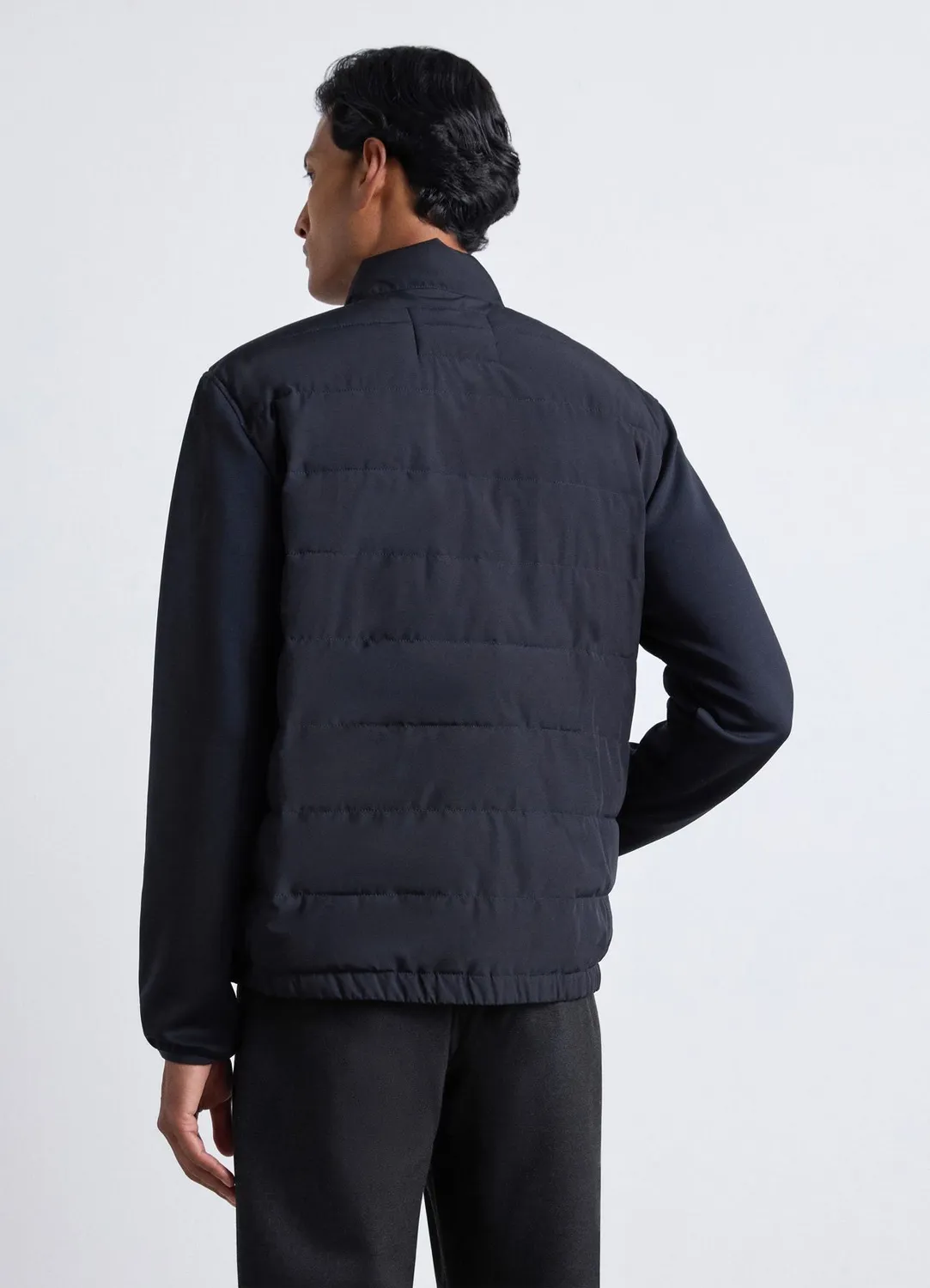 Calliope blouson matelassé homme col montant zip uni