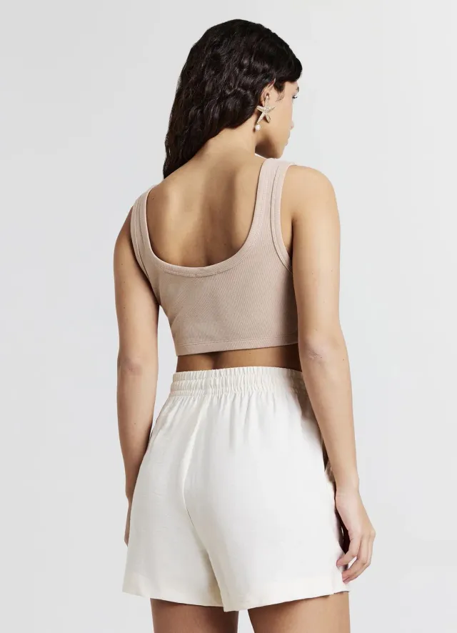 Calliope short uni regular femme cordon