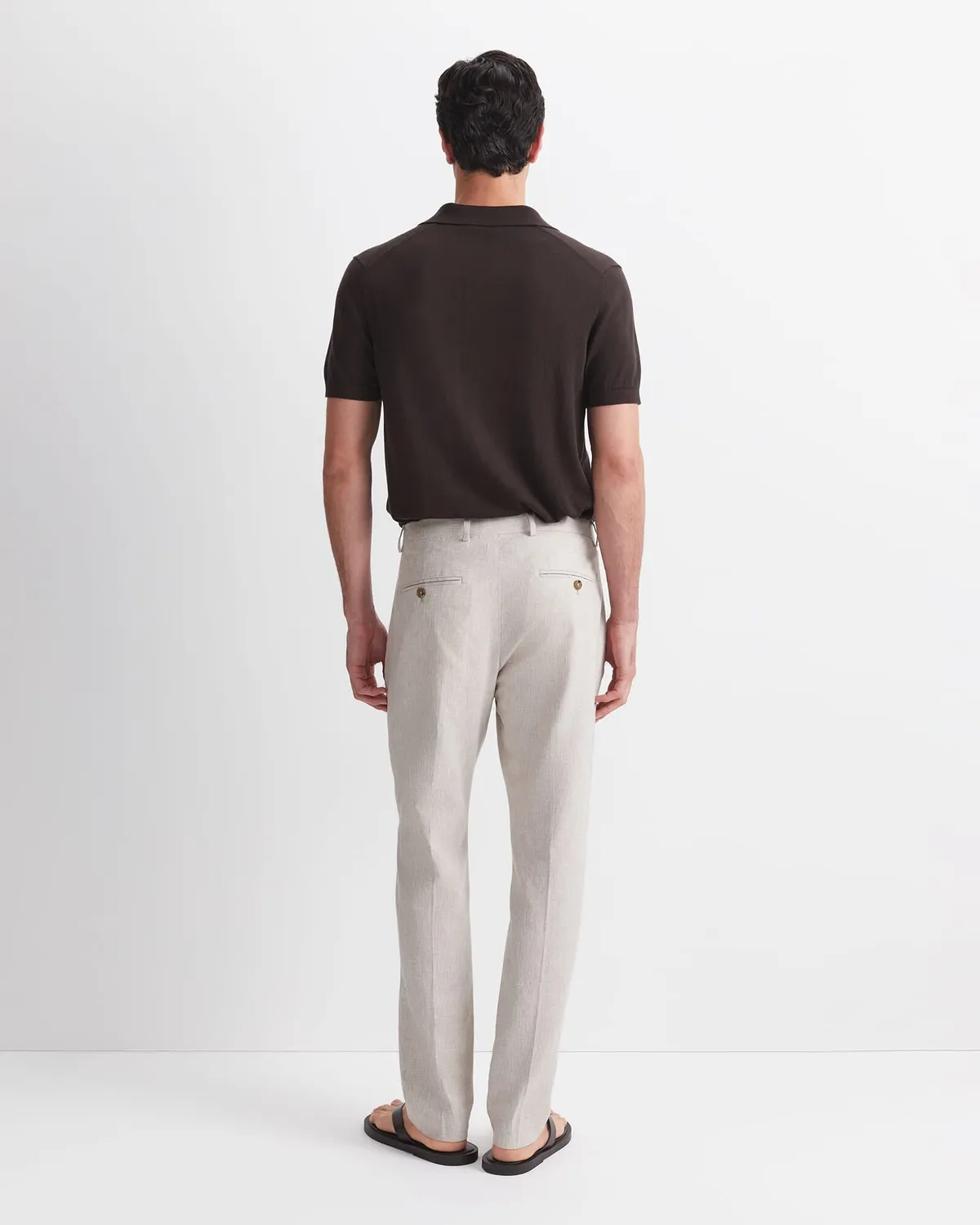 Sportscraft Jeffrey pantalon costume lin coton fuselé