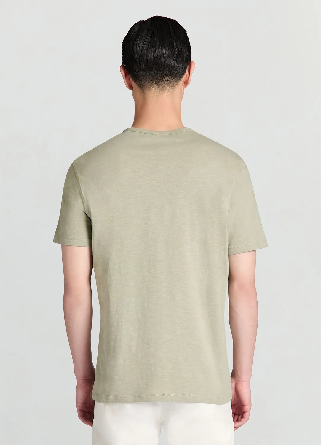 Calliope T-shirt serafino uni homme effet flammé
