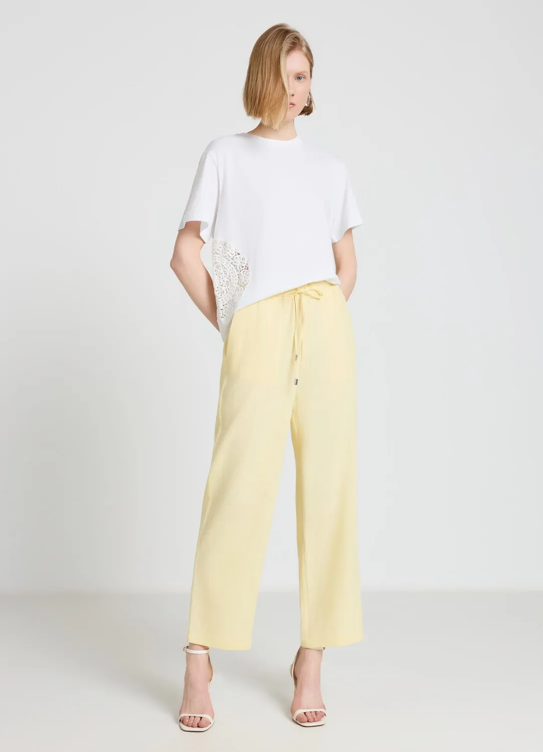 Calliope t-shirt brodé femme col rond uni