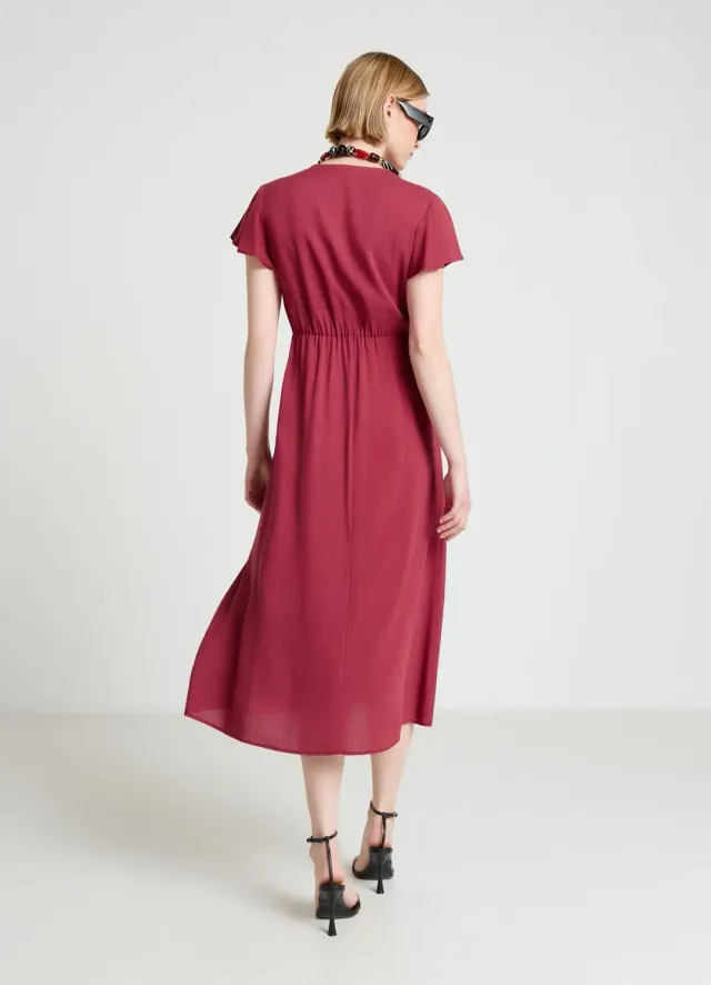 Calliope Atelier robe volants col V femme