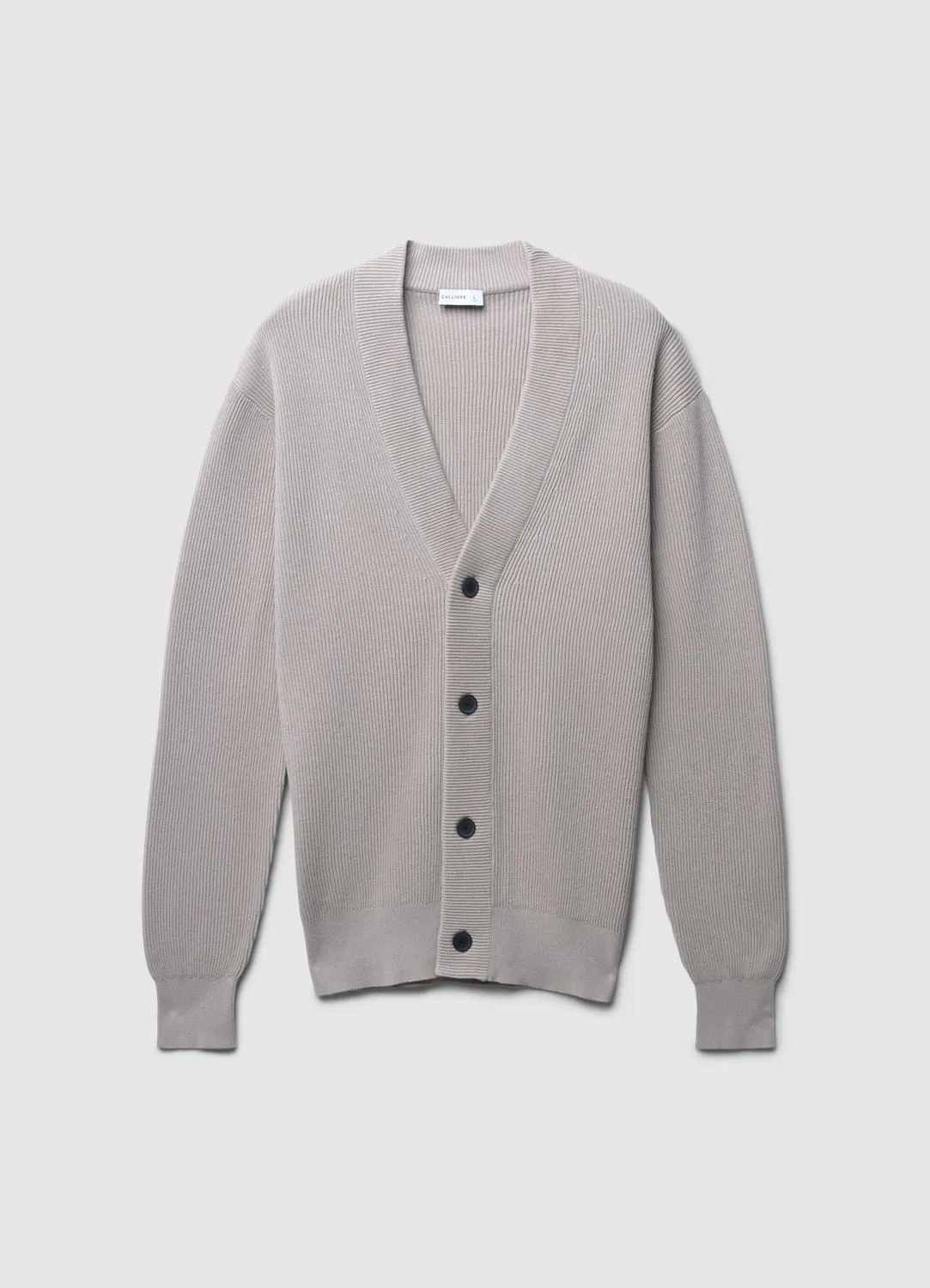 Calliope Cardigan homme boutons côtelé col V