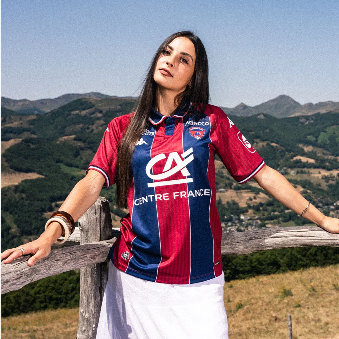 Kappa Kombat Home Clermont Foot 63 maillot homme rouge