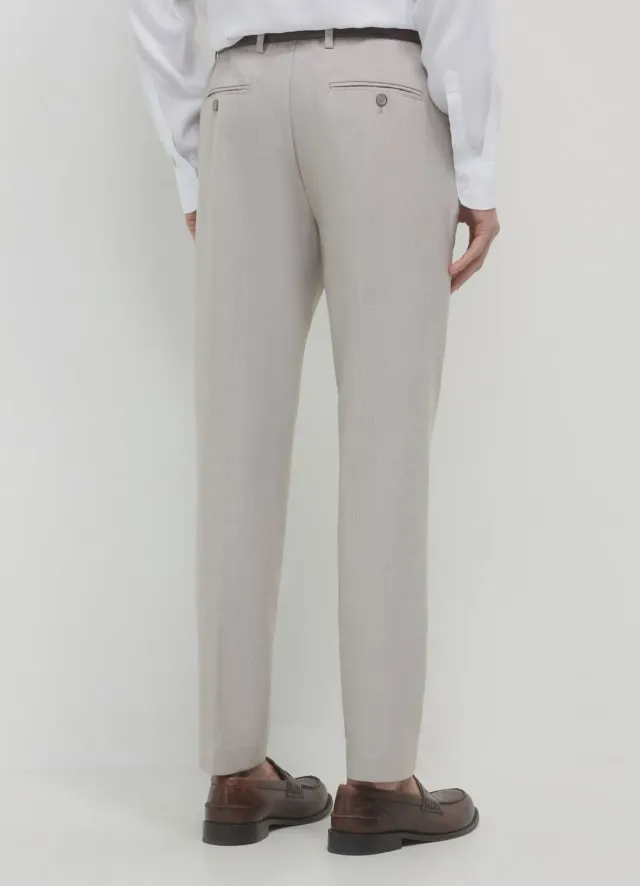 Calliope pantalon homme uni coupe regular