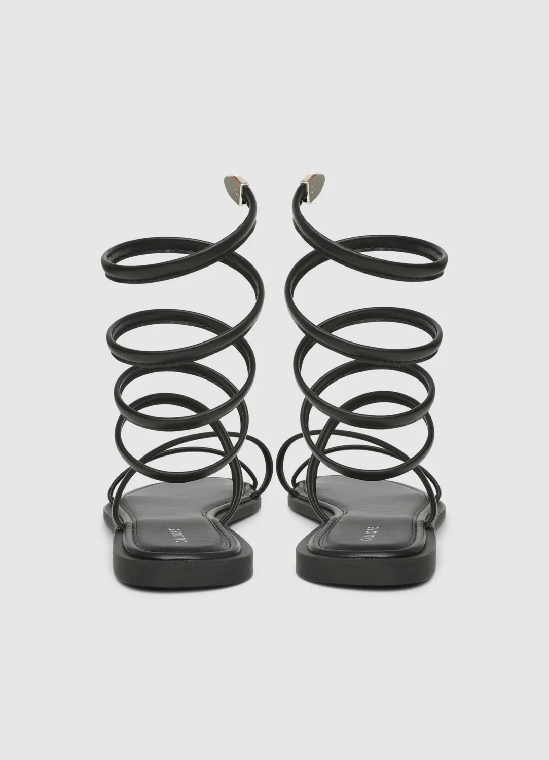 Calliope sandales plates femme lacet spirale 38