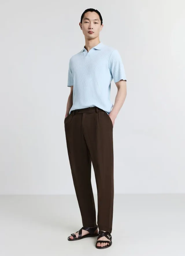 Calliope pantalon relaxed homme uni coton