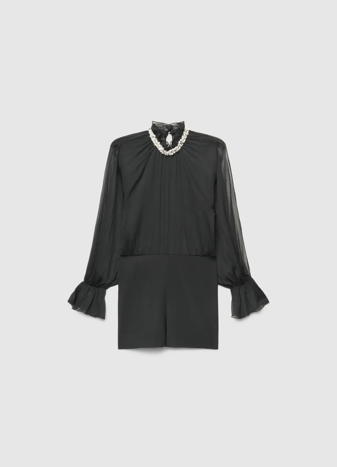 Calliope Atelier mini robe col bijou festive