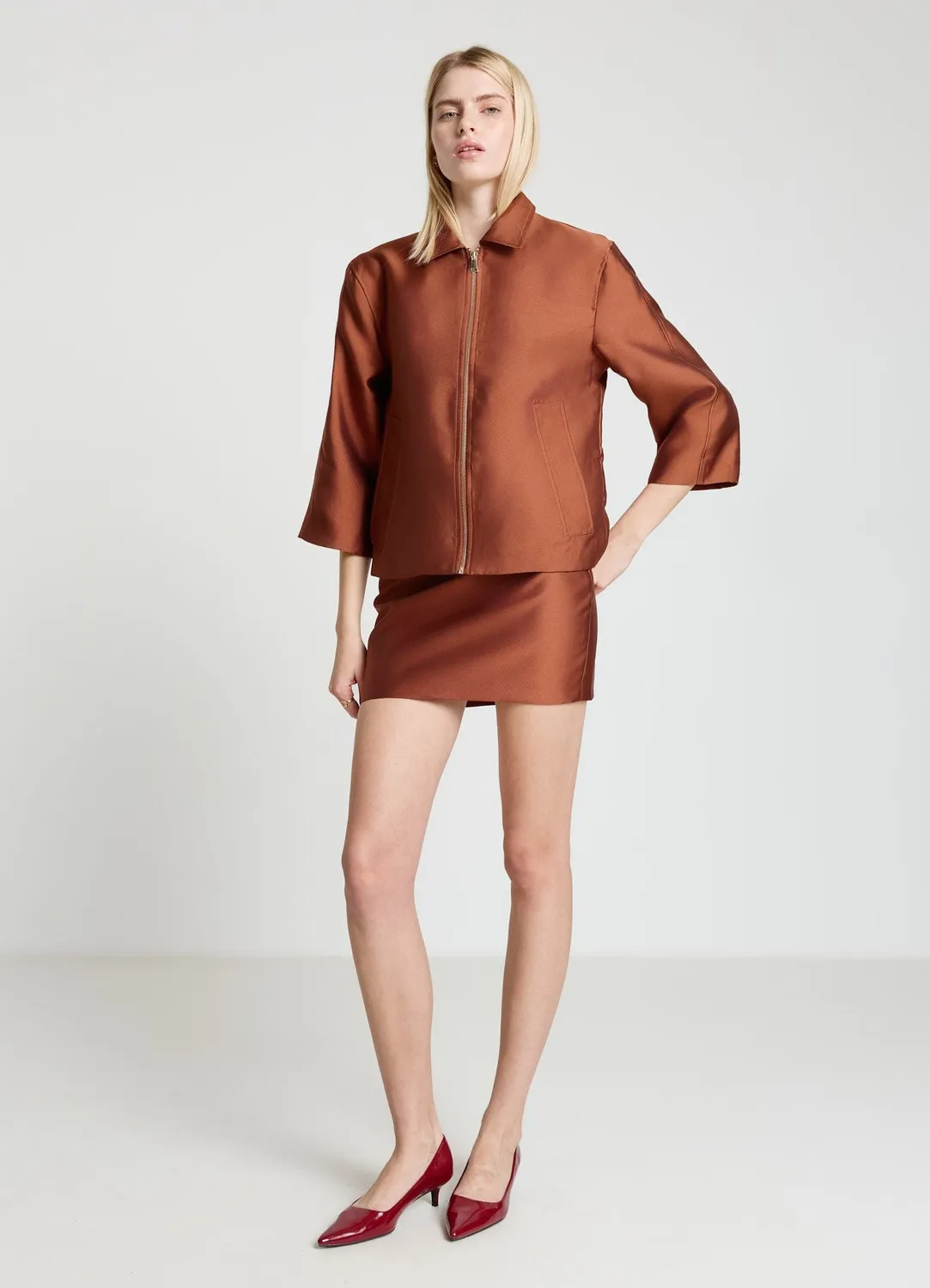 Calliope jupe mini femme droite unie
