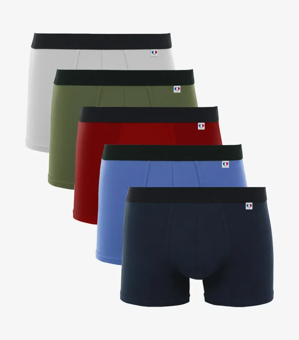 Cocorico Quotidien boxer homme x5 coton stretch