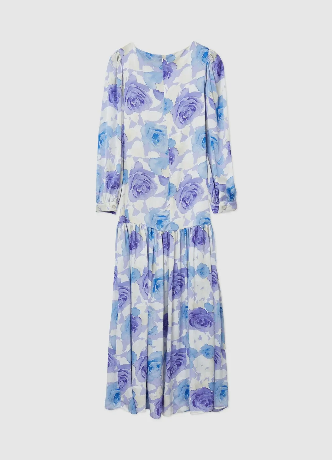 Calliope Atelier Robe longue femme fleurie satinée