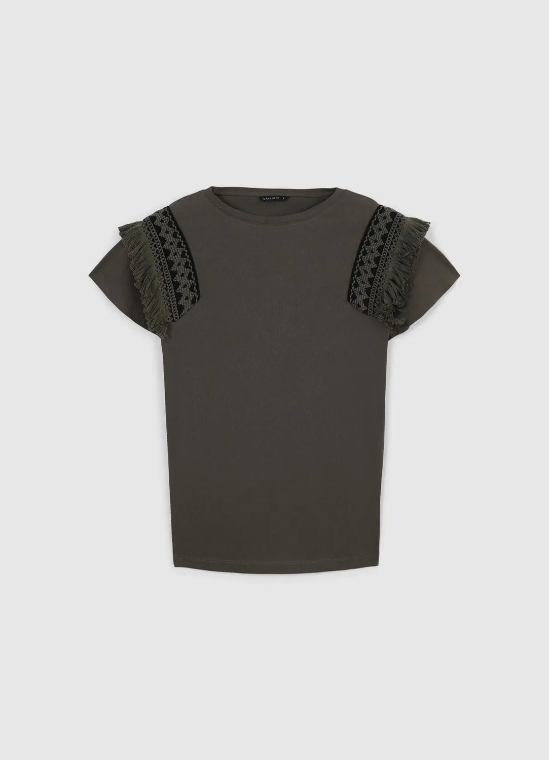 Calliope t-shirt femme coton à galon
