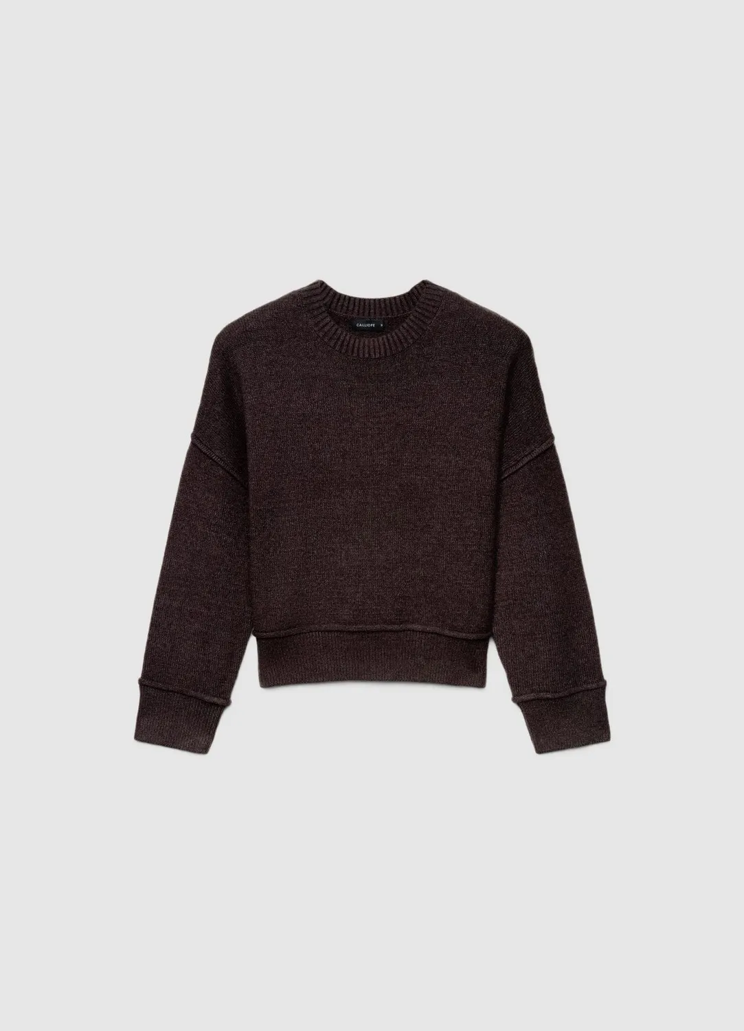 Calliope pull col rond femme manches longues uni