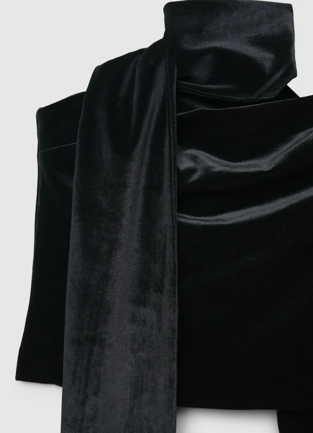 Calliope top écharpe femme chenille uni soirée