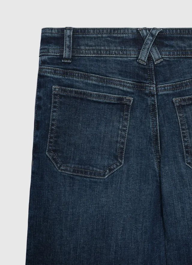 Calliope jean wide leg fille uni taille moyenne