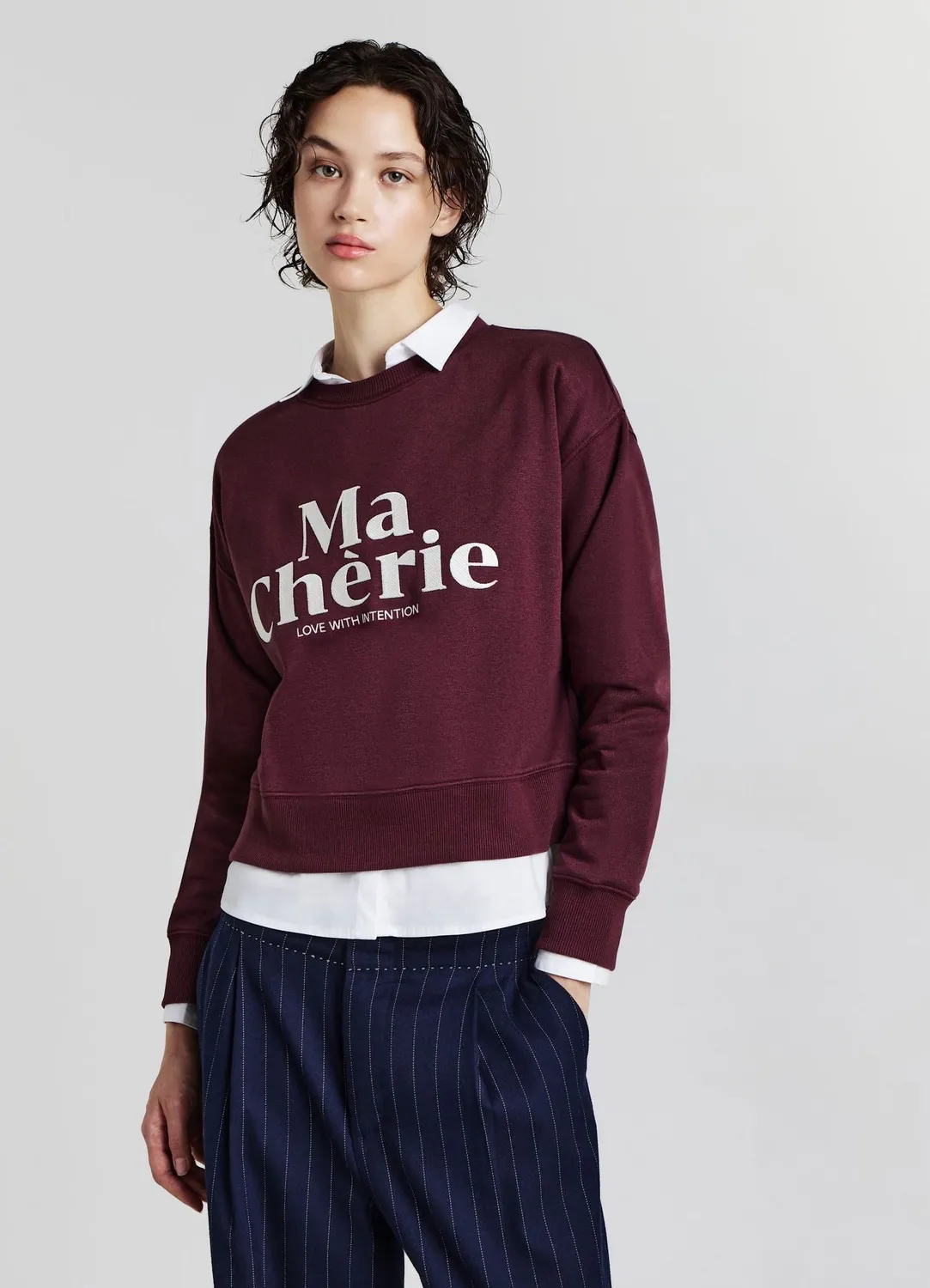 Calliope sweat imprimé col rond femme