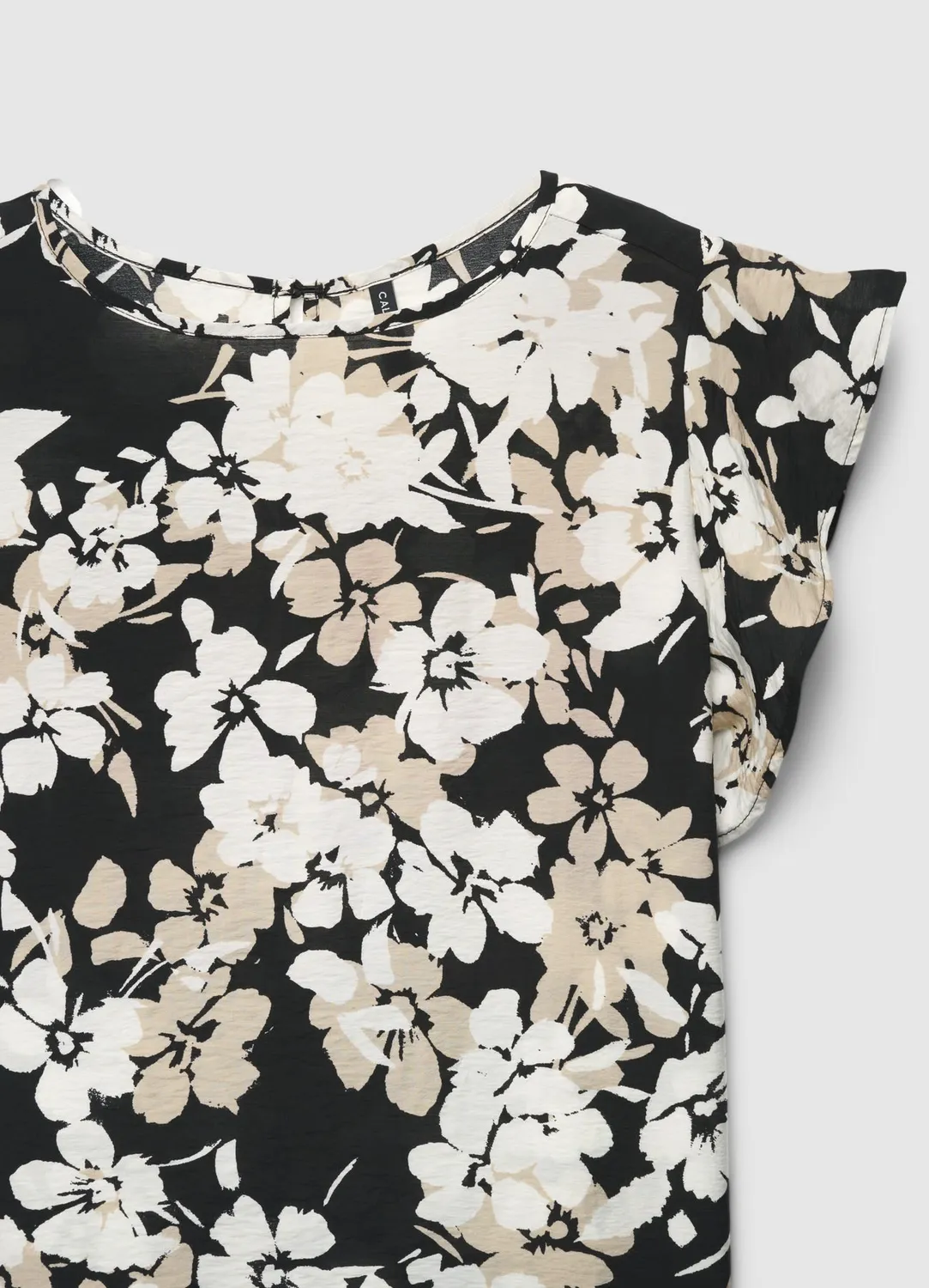 Calliope blouse florale femme manches volants