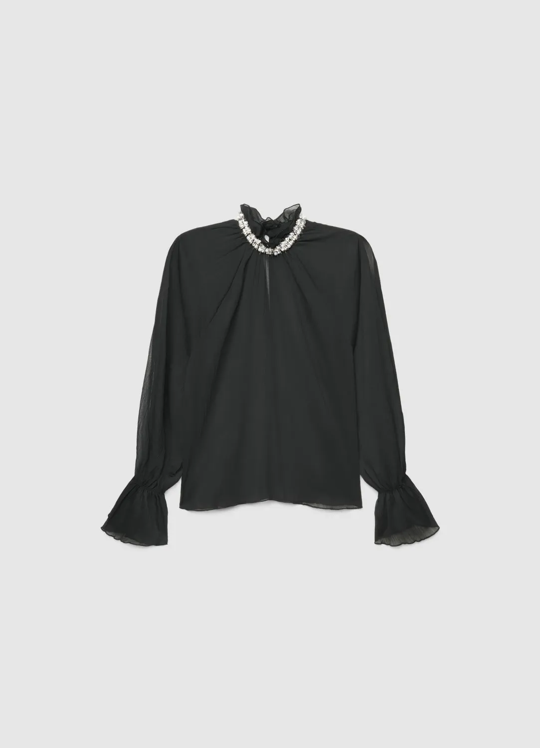 Calliope chemise col haut bijoux femme
