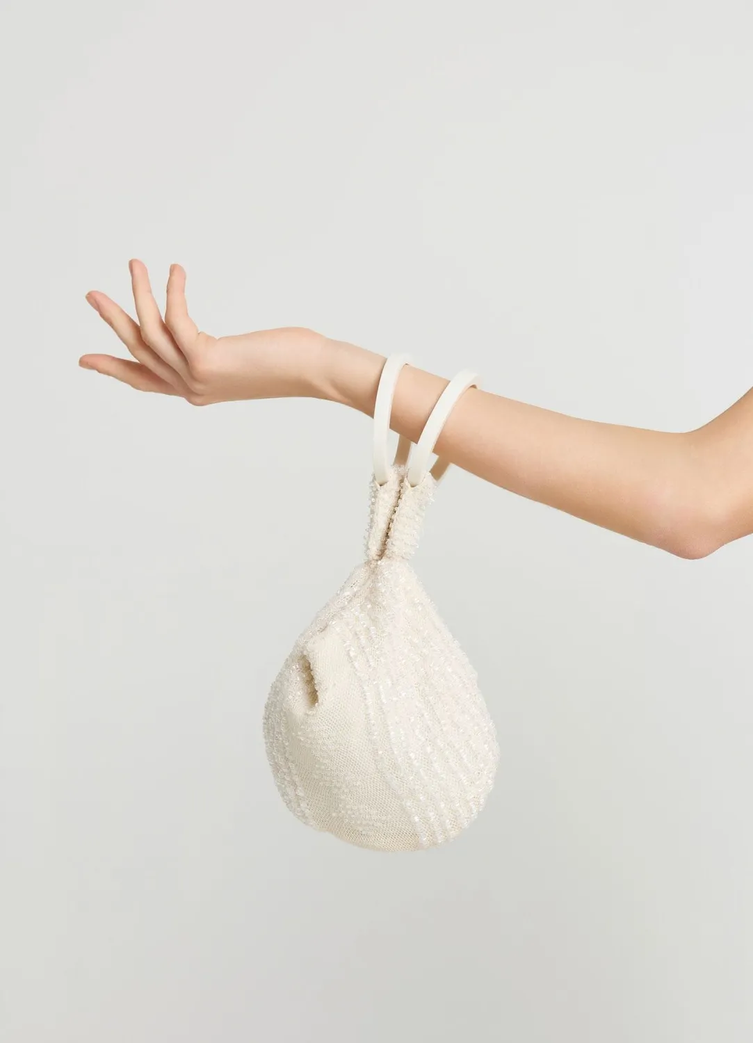 Calliope mini sac perles femme anse anneau unique