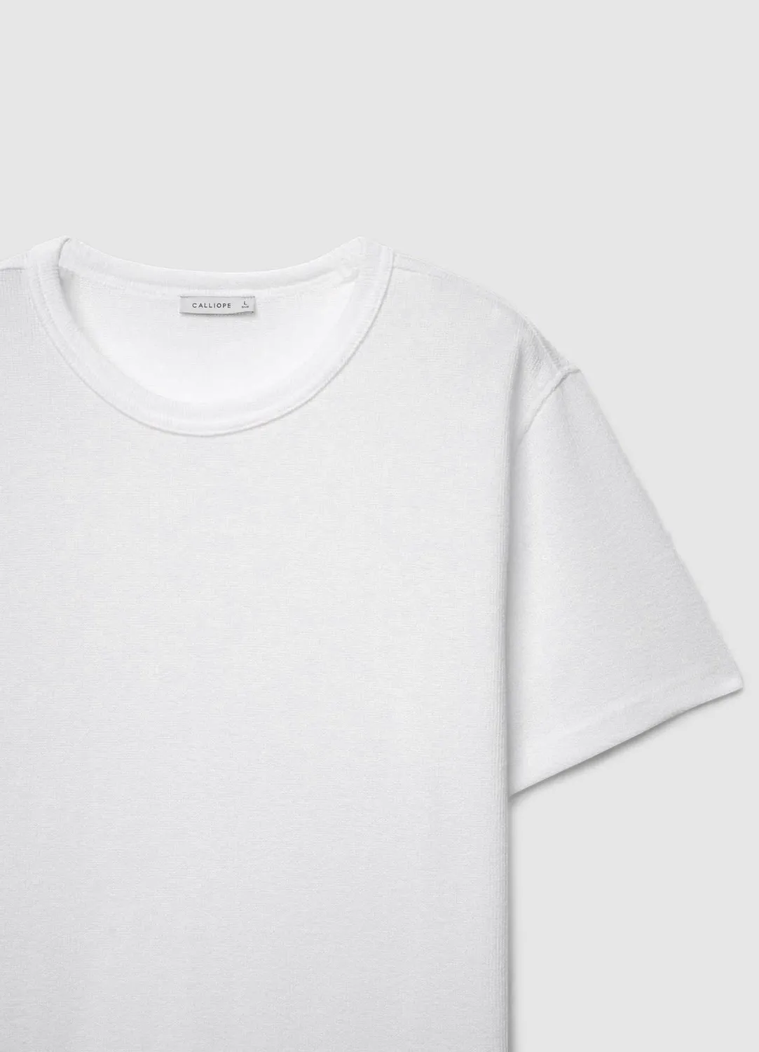 Calliope T-shirt col rond homme uni coton
