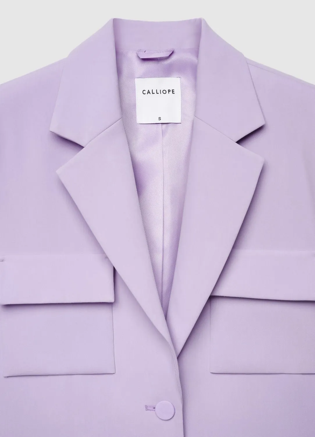 Calliope veste monopetto utility poches plaquées