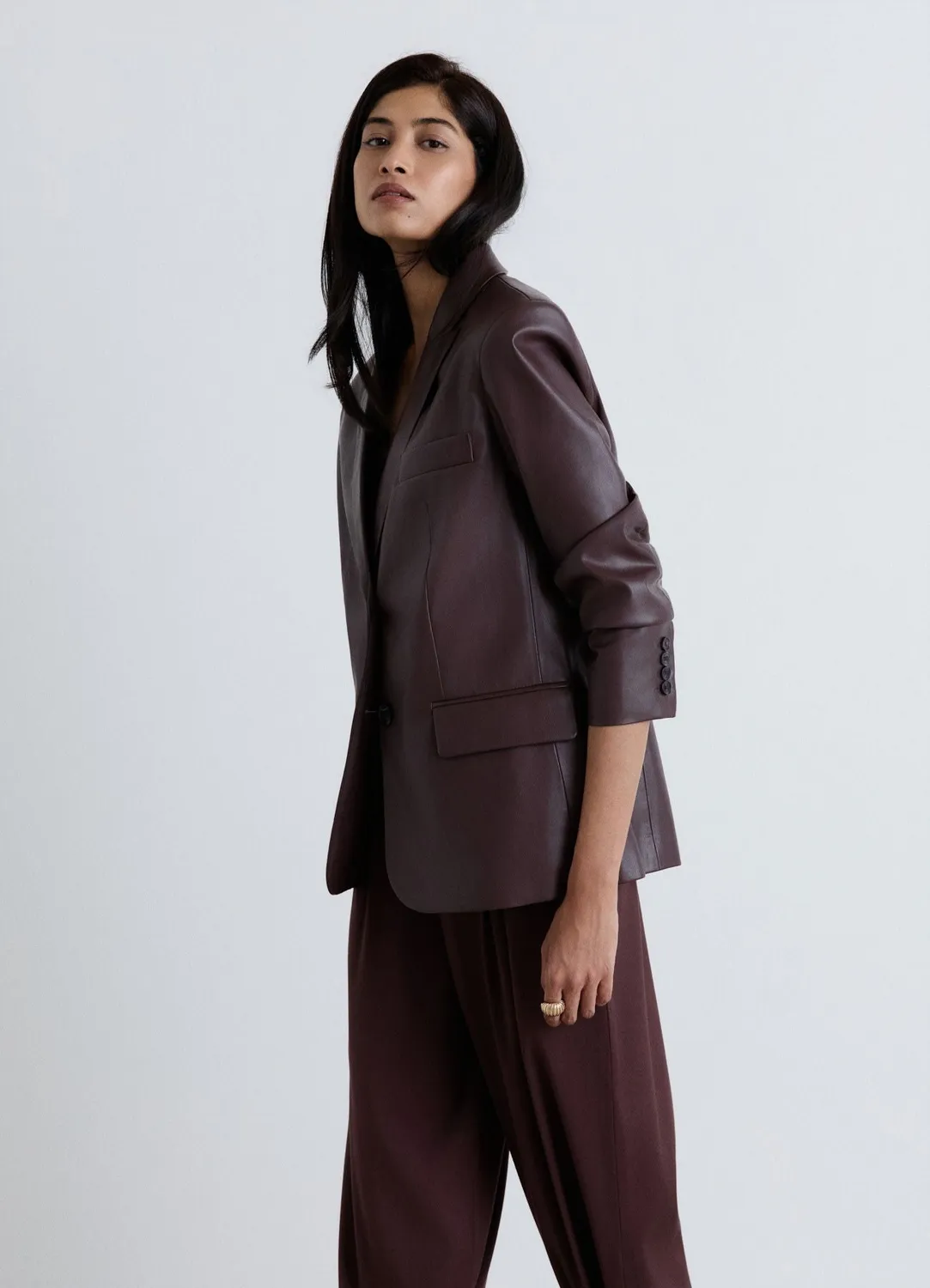 Calliope Veste oversize monopetto femme unie