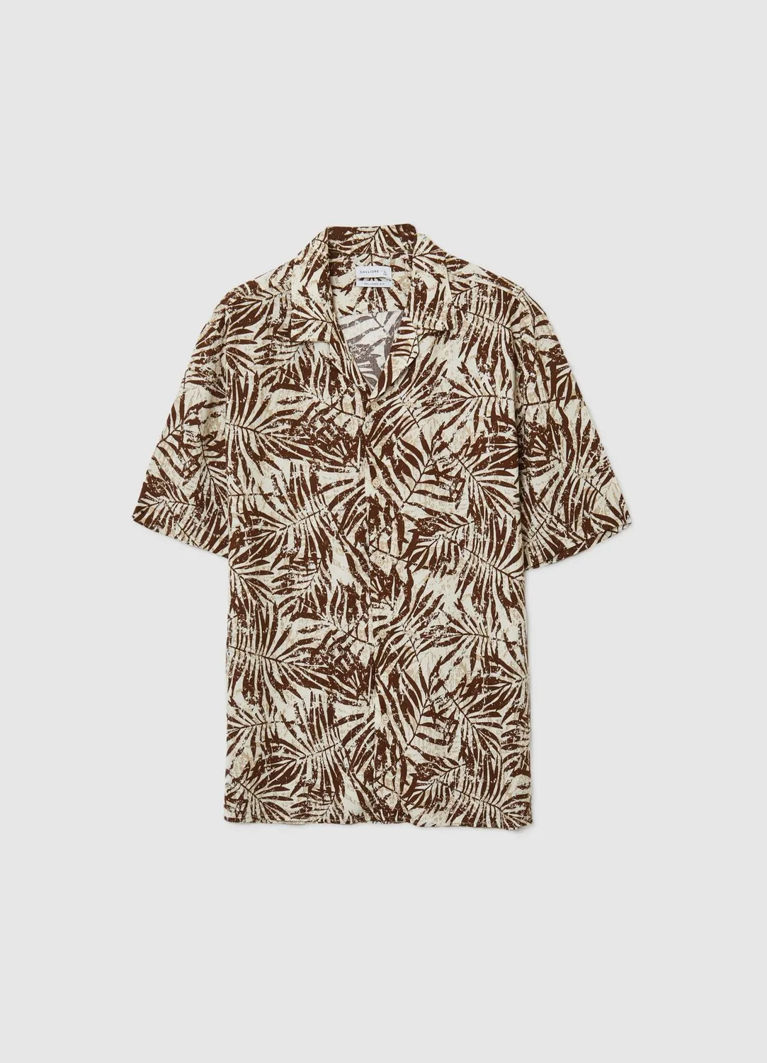 Calliope chemise palmiers homme manches courtes