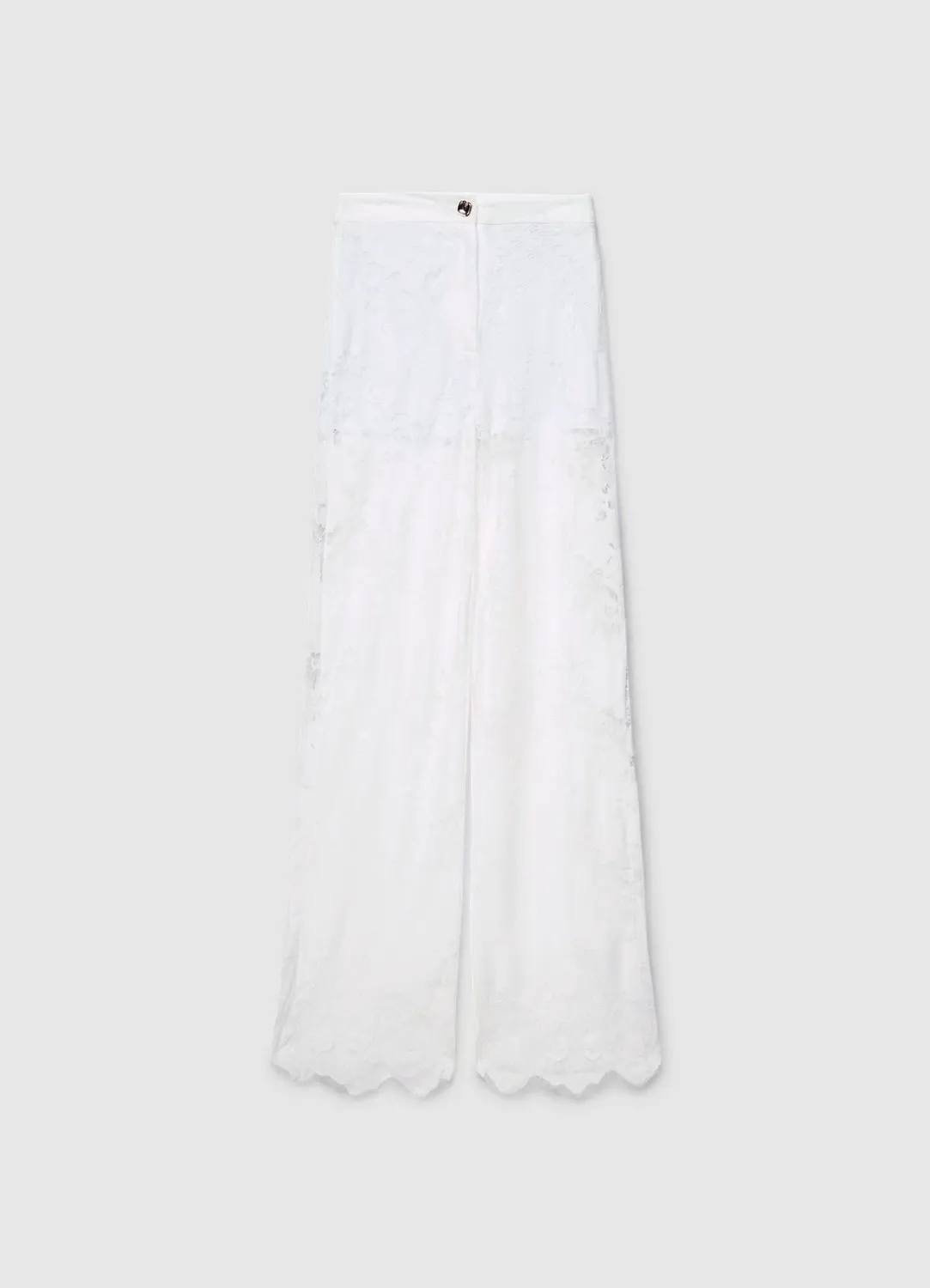 Calliope pantalon palazzo dentelle femme taille haute