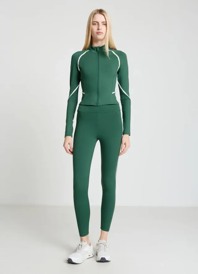Calliope bicolor legging sport femme taille haute contrasté