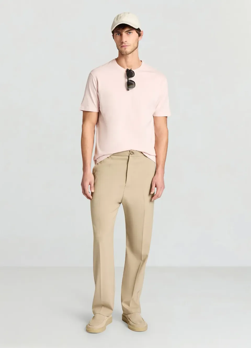 Calliope t-shirt col rond homme uni manches courtes