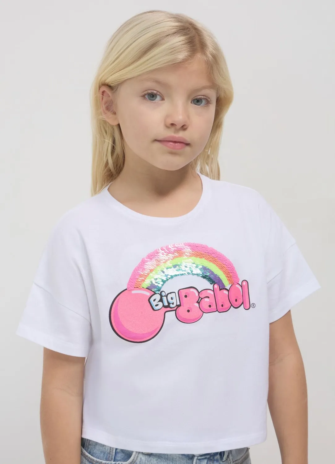 Calliope Big Babol t-shirt fille coton imprimé