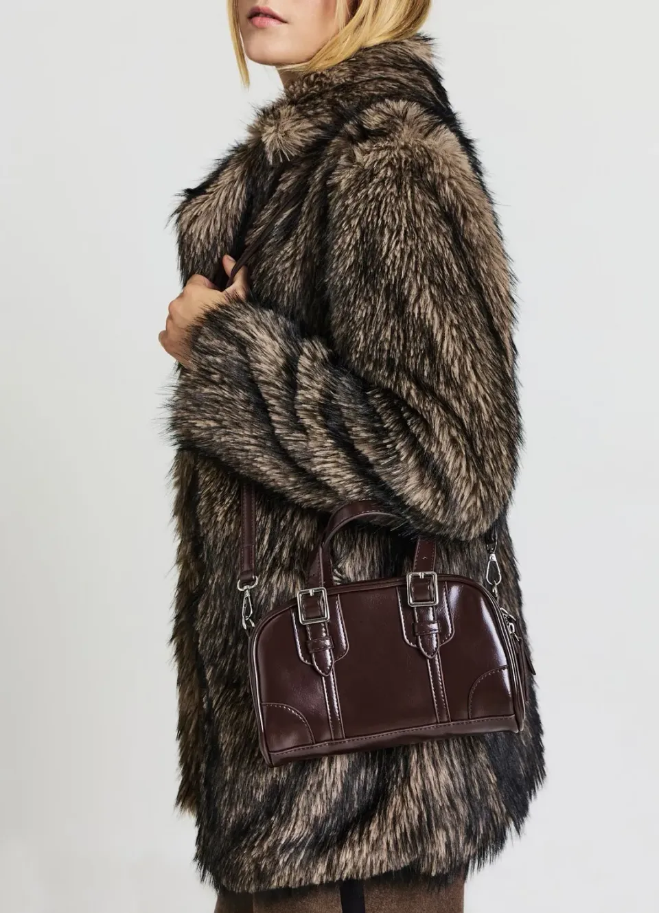 Calliope sac femme similicuir boucles bandoulière