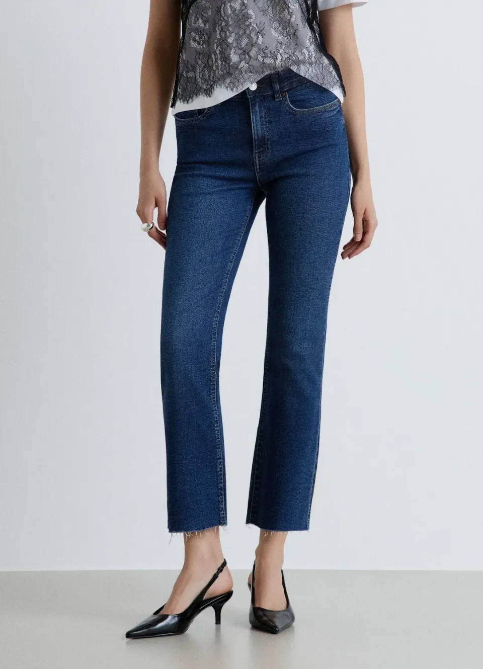 Calliope Jean Crop Flare Femme Taille Moyenne