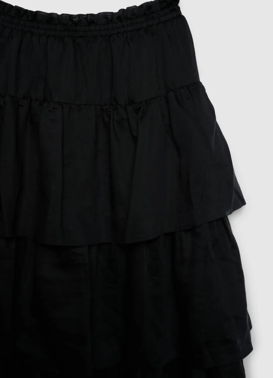 Calliope jupe longue à volants taille élastique