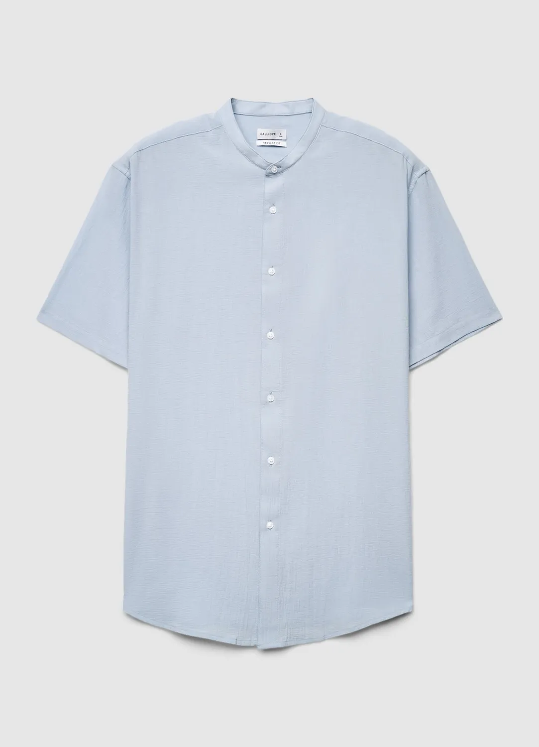 Calliope chemise col coréen homme manches courtes