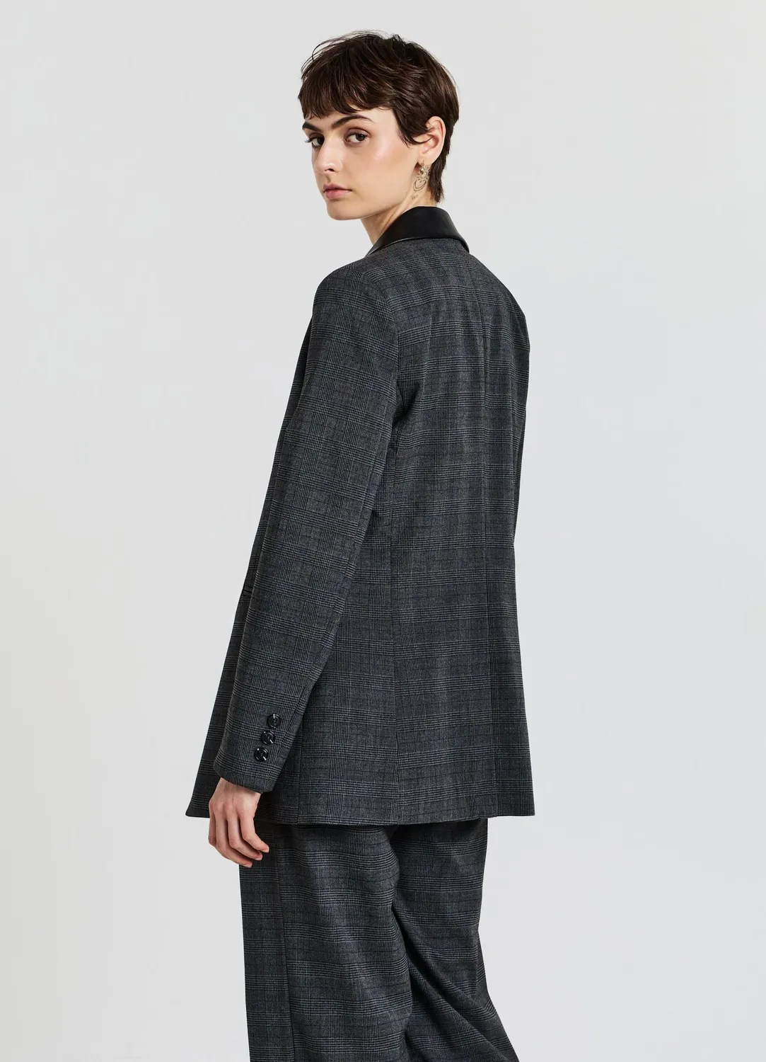 Calliope blazer double-boutonné prince-de-galles femme