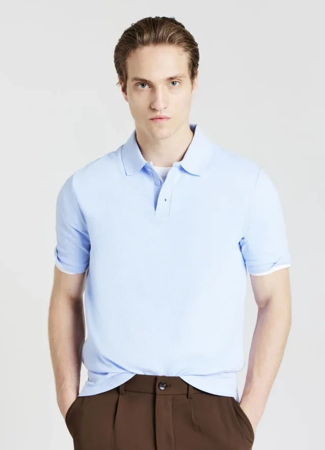 Calliope Polo 3 Boutons Homme Coton Uni