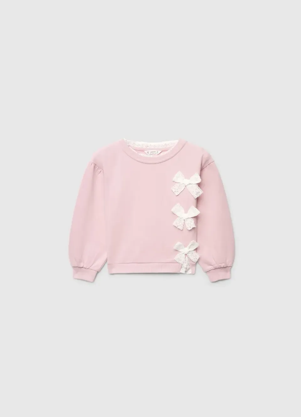 Calliope sweat fille 7-8 ans nœuds dentelle