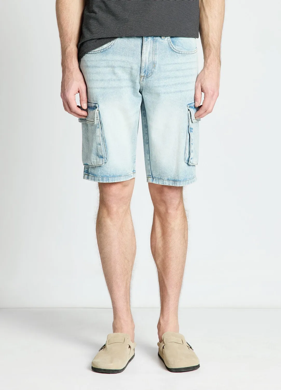 Calliope short cargo homme denim poches