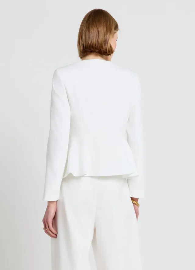 Calliope veste péplum femme boutons décoratifs