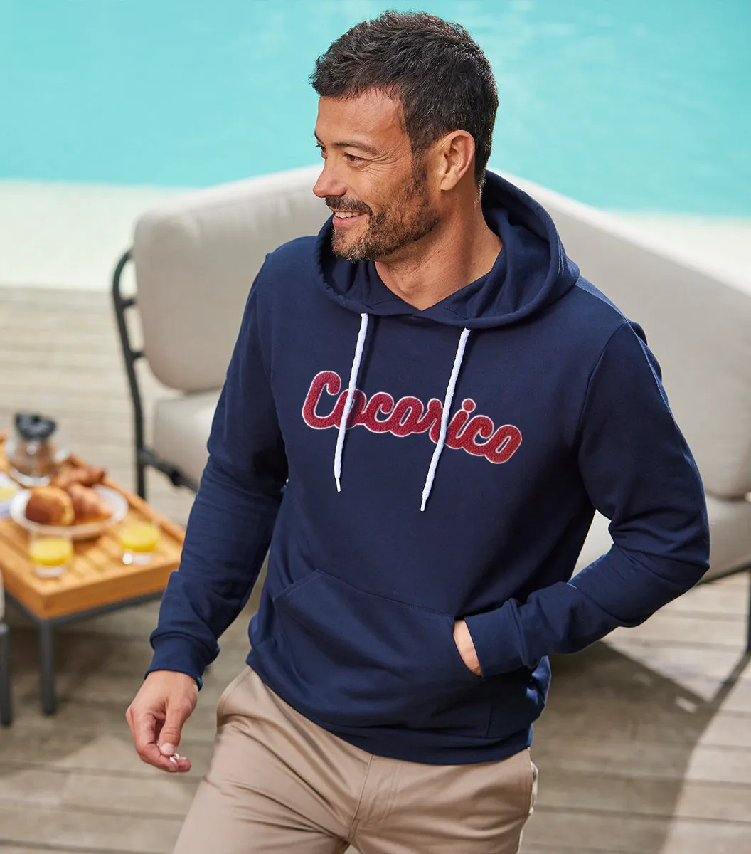 Cocorico Marine La Bouclette sweat capuche coton