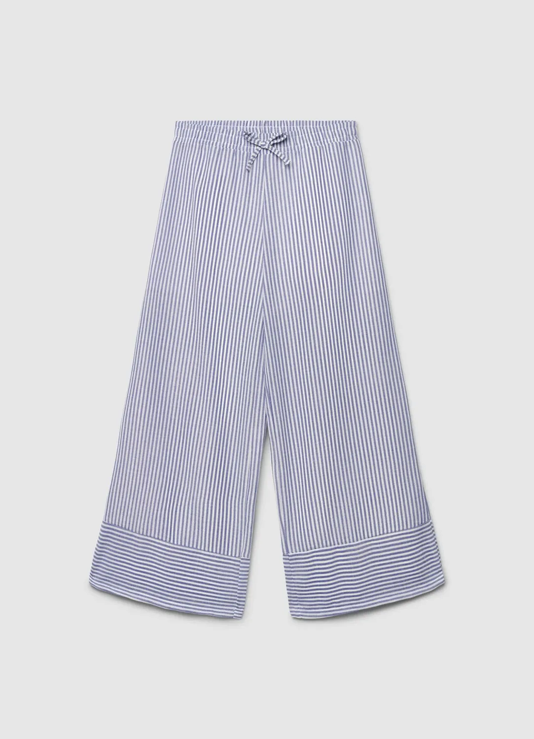 Calliope Pantalon rayures fille large taille élastique