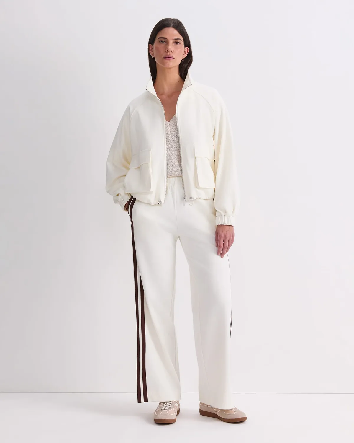 Sportscraft Riley pantalon jogging large rayé